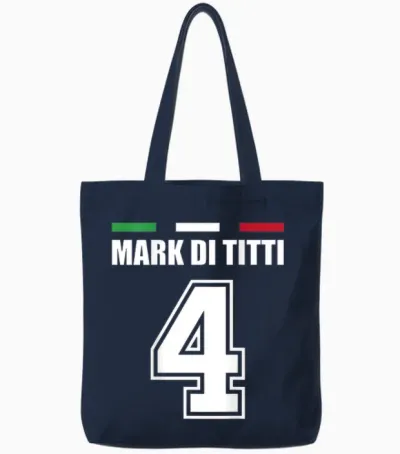 Funny Name Italy Jersey for Mallorca and the Party T-Shirt, Blue Tote Bags - Navy