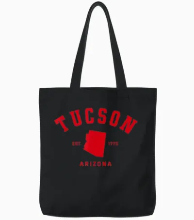 Ville Natale De Tucson, Arizona, Cadeau Tucson, Arizona Tote Bags - Black