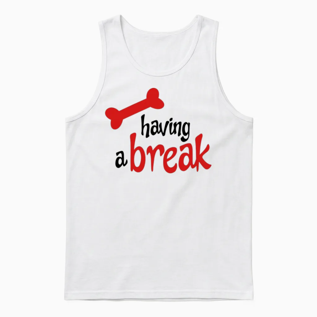 Dog Lovers Unisex Tank Top in White