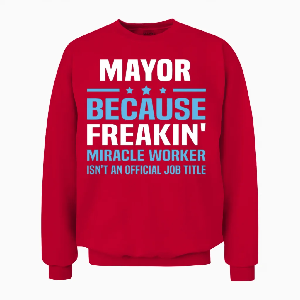 Mayor Unisex Sweatshirt in Red