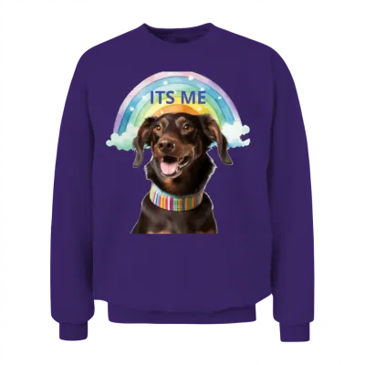 Happy Dog Unisex Sweatshirt - Purple