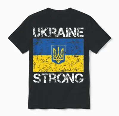 Ukraine Strong Unisex T-Shirt - Black