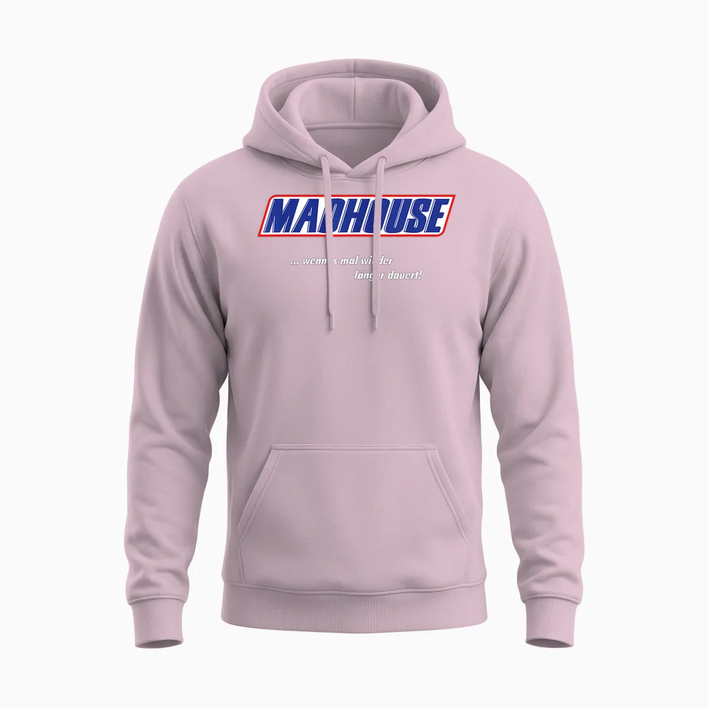 Madhouse - Wenn N's Mal Wieder Länger Dauert! Unisex Hoodie in Light Pink