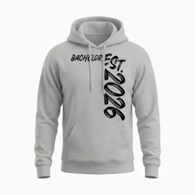 Bachelor Est. 2026 Graduation Study Exam Passed Unisex Hoodie - Ash
