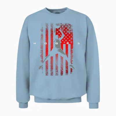 Basketball Apparel - Basketball Unisex Sweatshirt - Light Blue