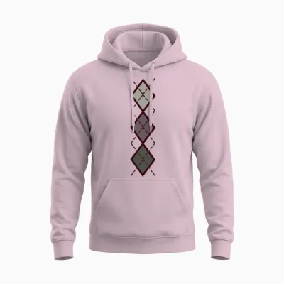 Retro Rockabilly Unisex Hoodie - Light Pink