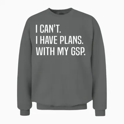 Funny German Shorthair Pointer Funny Gsp Saying Unisex Sweatshirt - Graphite Heather