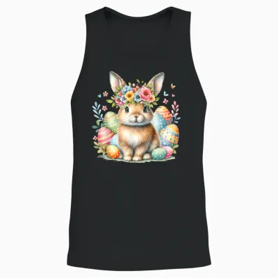 Osterhase Ostern Hase Ostereier Oster Outfit Osterhasen Süß Unisex Tank Top - Black