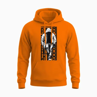 Rapper Graphic Tees Hip Hop T Shirt Streetwear Men Unisex Hoodie - Safety Orange