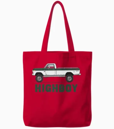 Higboy Mallard Green Tote Bags - Red