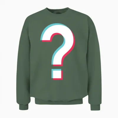 Question Mark Unisex Sweatshirt - Military Green