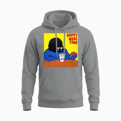 Happy Meal Time Album Cover Unisex Hoodie - Sport Grey