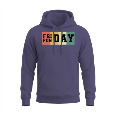 Friday Funday Unisex Hoodie - Heather Sport Dark Navy