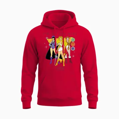 Maîtres De L'univers, Je Suis Une Fille Des Années 80 Unisex Hoodie - Red