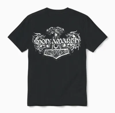 Amon Amarth Viking Horses Official Licensed Horse Unisex T-Shirt - Black