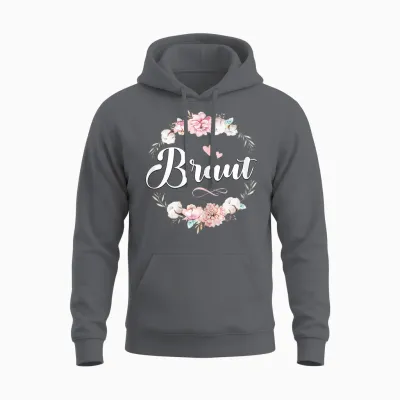 Women's Bridal T-Shirt Jga Women Bride Shirt Party Poltern Bridal T-Shirt, Black Unisex Hoodie - Charcoal