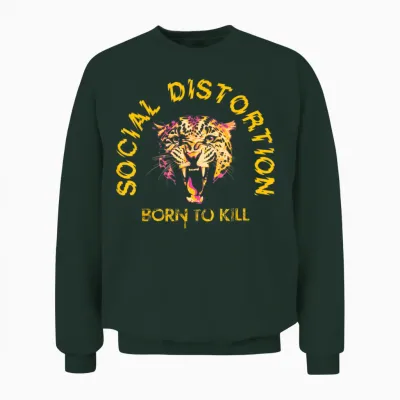 Offizielle Social Distortion Born to Kill Unisex Sweatshirt - Forest