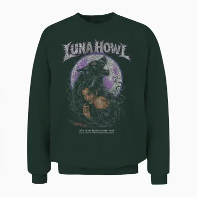 Poster Loup-Garou En Métal - Dark Fantasy Gothic Moon Unisex Sweatshirt - Forest