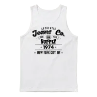 New York City Born in 1974 Vintage Birthday Unisex Tank Top - White – 1