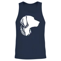 Dog Portrait for Proud Dog Owners Unisex Tank Top - Navy – 2
