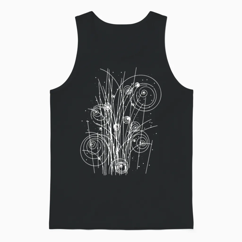Physics String Theory Radiation Unisex Tank Top in Black