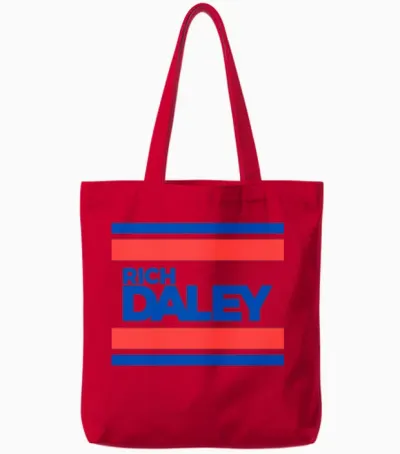 Mayor Richard Daley Tote Bags - Red