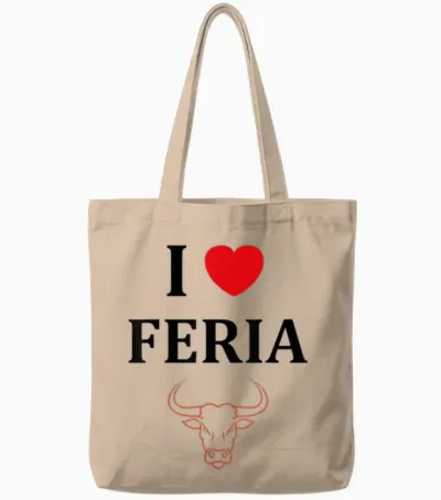 Humour Féria Basque Dax Bayonne Fêtes I Love Feria Tote Bags - Natural