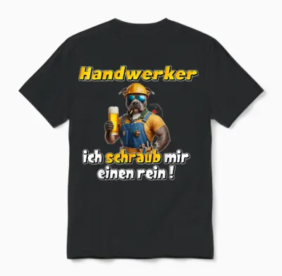 Handwerker ,ich Schraub Mir Einen Rein , Malle Song Unisex T-Shirt - Black
