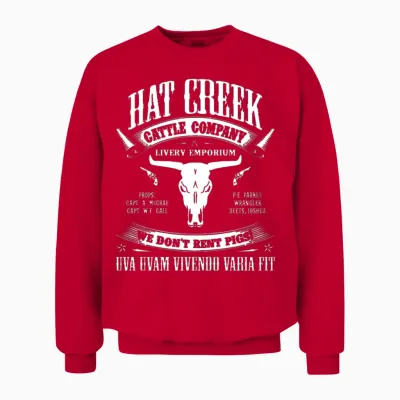Hat Creek Cattle Company Unisex Sweatshirt - Red