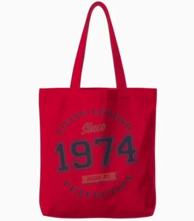 Living Legend 1974 Perfection Tote Bags - Red