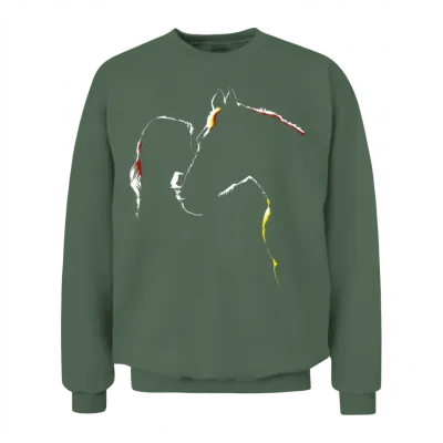 Horse Girl - Horse Lover Unisex Sweatshirt - Military Green
