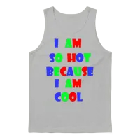 Hot and Cool Retro Unisex Tank Top - Ash – 1