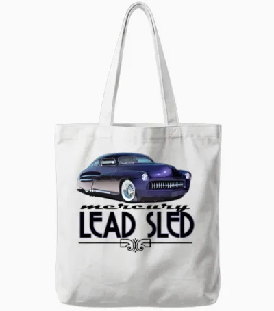 Mercury Lead Sled Tote Bags - White