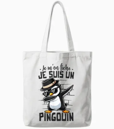 Penguin Funny Kids Girl Boy I Am Penguin T-Shirt, White, S Tote Bags - White