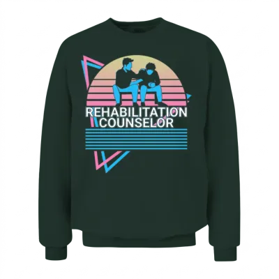 Rehabilitation Counselor Retro Unisex Sweatshirt - Forest