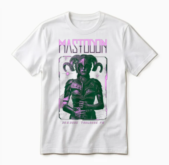Mastodon World Tour 2026 Toulouse Unisex T-Shirt in White