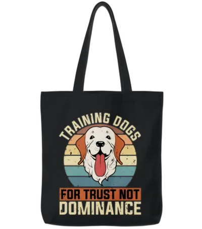 Dog Trainer Training Dogs for Trust Dog Agility Tote Bags - Black