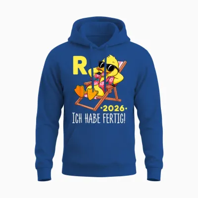 Rente 2026 Legendary Pension Duck I Have Ready Retired Unisex Hoodie - Royal