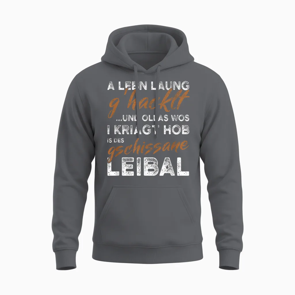 Pension 2026 Ein Leben Lang Gearbeitet Pensionisten Unisex Hoodie in Charcoal