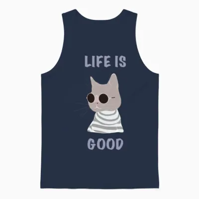 Funny Pictures Unisex Tank Top - Navy