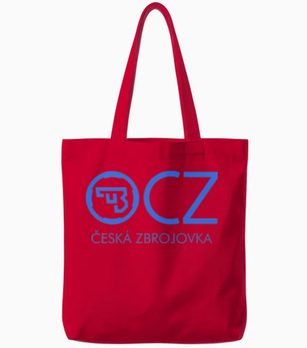Cz Logo Tote Bags in Red
