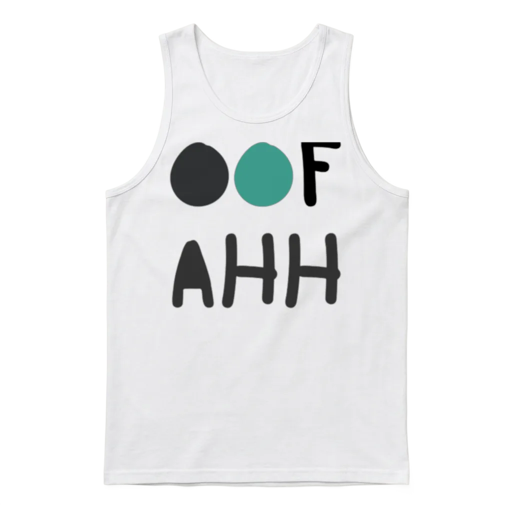 Funny Goofy Ahh Unisex Tank Top - White
