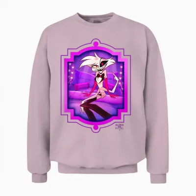 Hazbin Hotel - Angel Dust Unisex Sweatshirt - Light Pink