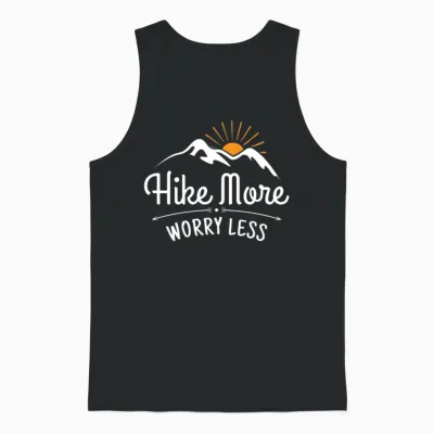 Hiking Unisex Tank Top - Black