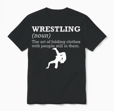 Funny Definition Wrestling Wrestler T-Shirt Small Unisex T-Shirt - Black