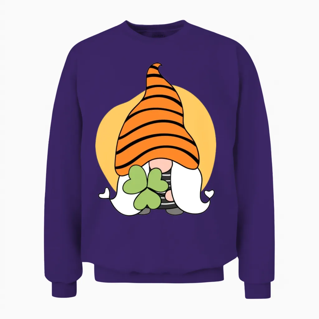 Mens Womens Funny St Patricks Day Unisex Sweatshirt in Purple