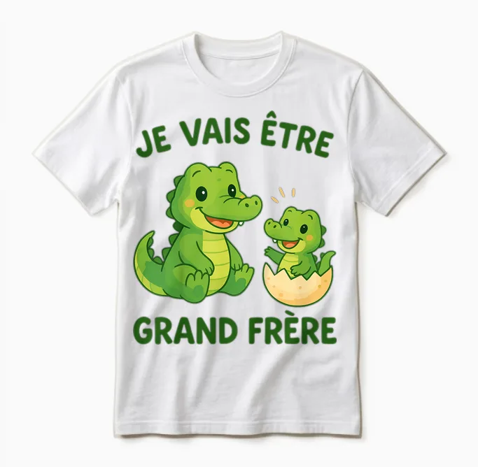Child Big Brother - I Will Be Big Brother; Future Big Brother Unisex T-Shirt in White