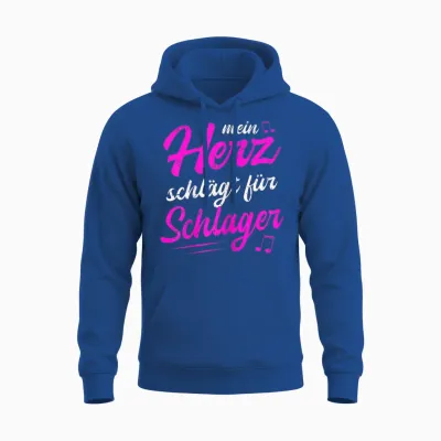 Mein Herz Schlägt Für Schlager Volksmusik Gaudi Festival Unisex Hoodie - Royal