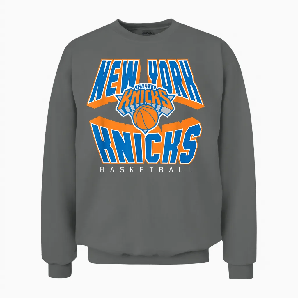 Der Nba-Offizielle Lässt Die New York Knicks in Die Luft Sprengen Unisex Sweatshirt in Graphite Heather