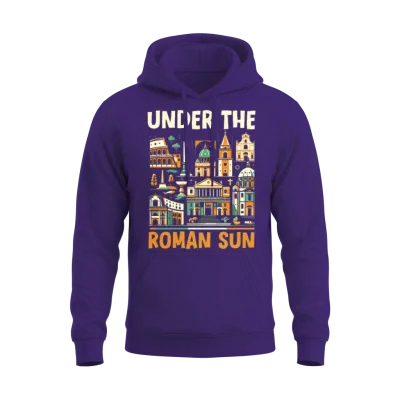 Rome Italy Travel Italian Roma Italia I Love Rome Unisex Hoodie - Purple